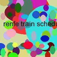 renfe train schedules